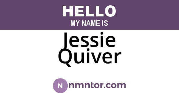 Jessie Quiver