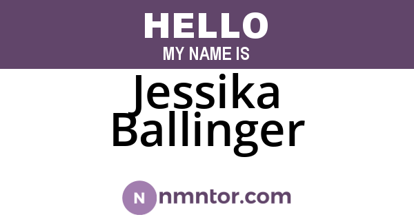 Jessika Ballinger