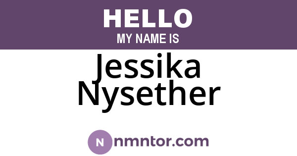 Jessika Nysether