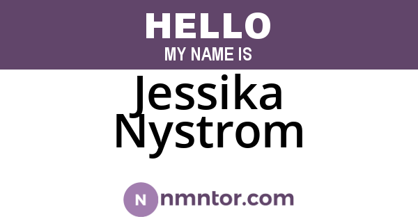 Jessika Nystrom