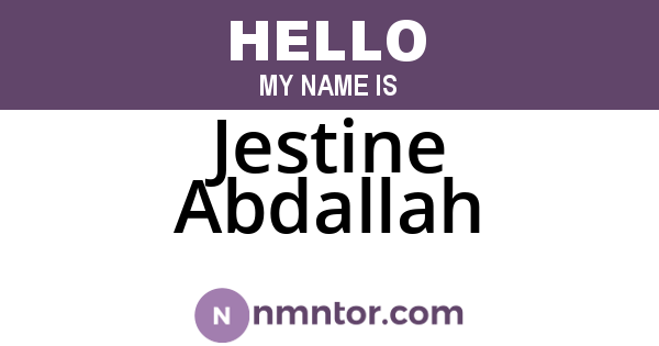 Jestine Abdallah