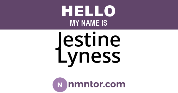 Jestine Lyness