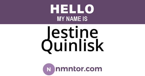 Jestine Quinlisk