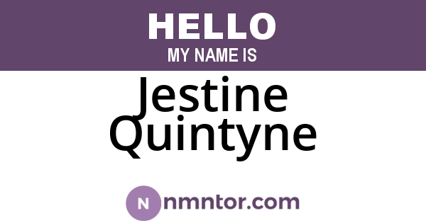 Jestine Quintyne
