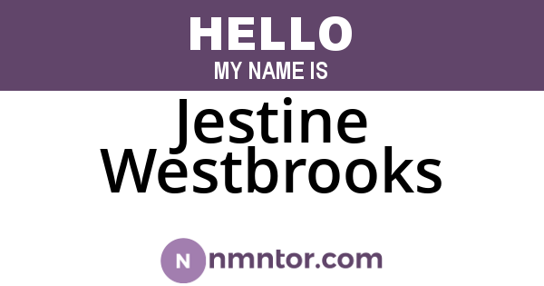 Jestine Westbrooks