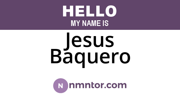 Jesus Baquero