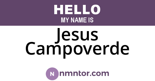 Jesus Campoverde