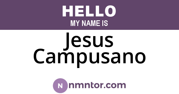 Jesus Campusano