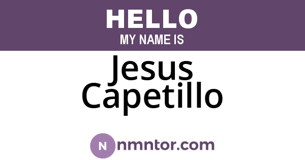 Jesus Capetillo