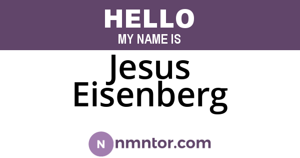 Jesus Eisenberg