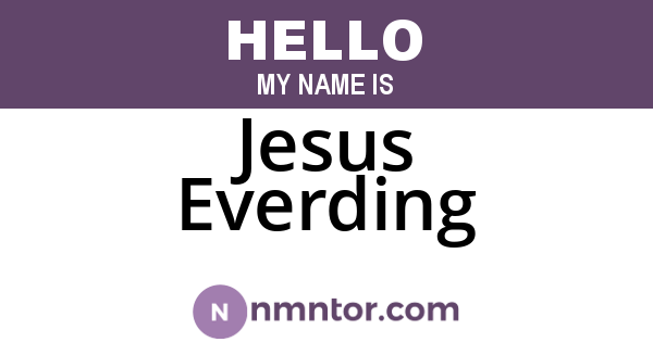 Jesus Everding