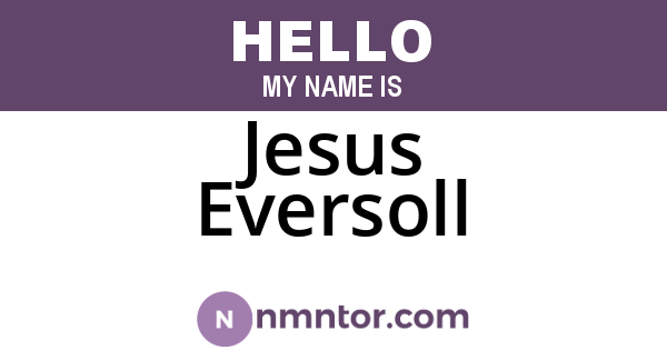 Jesus Eversoll