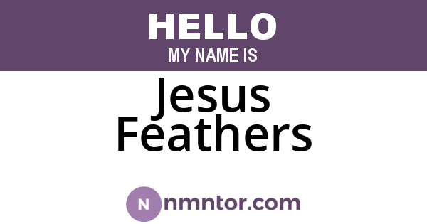 Jesus Feathers