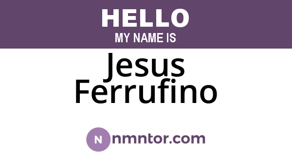 Jesus Ferrufino