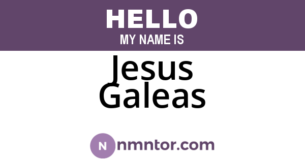 Jesus Galeas