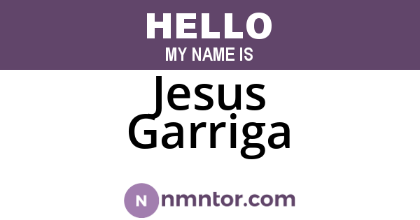 Jesus Garriga