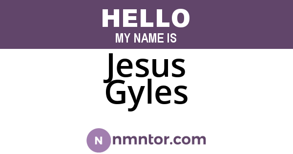 Jesus Gyles
