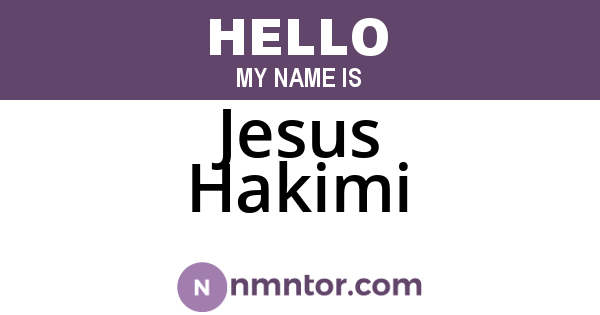 Jesus Hakimi