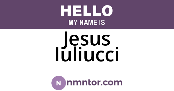 Jesus Iuliucci