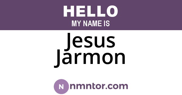 Jesus Jarmon