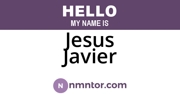 Jesus Javier