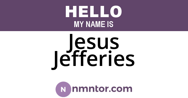 Jesus Jefferies