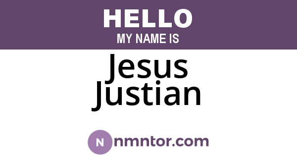 Jesus Justian
