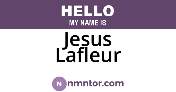 Jesus Lafleur