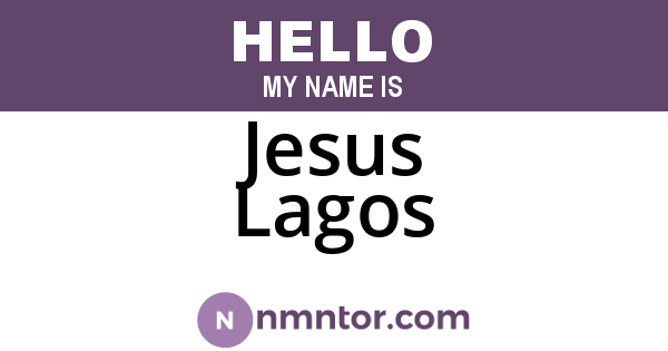 Jesus Lagos