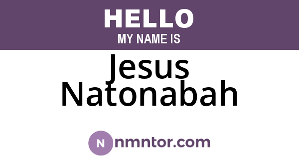 Jesus Natonabah