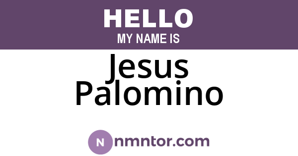 Jesus Palomino