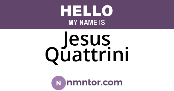 Jesus Quattrini