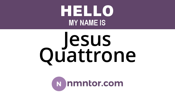 Jesus Quattrone