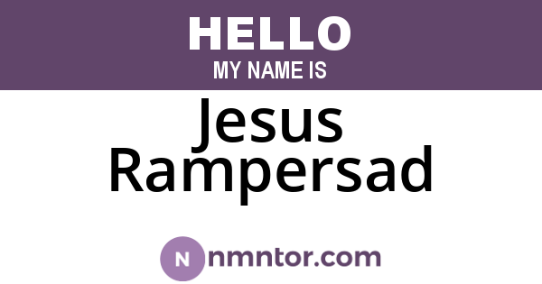 Jesus Rampersad