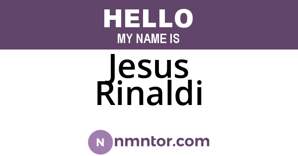 Jesus Rinaldi