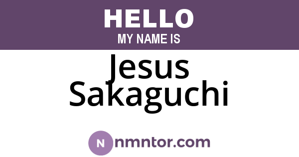 Jesus Sakaguchi