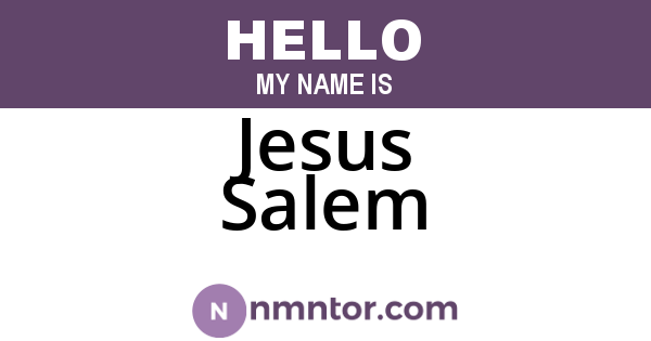 Jesus Salem