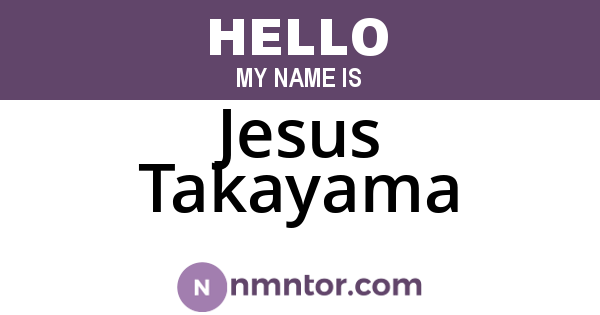 Jesus Takayama