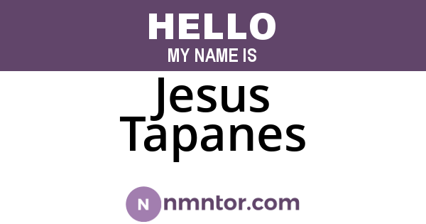 Jesus Tapanes