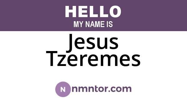 Jesus Tzeremes