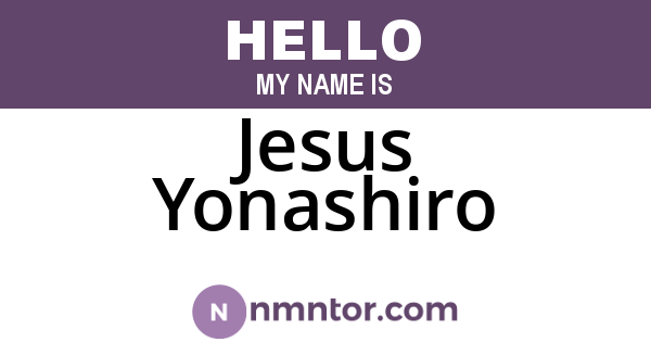 Jesus Yonashiro