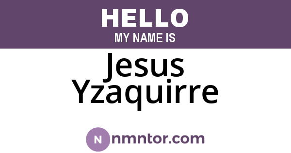 Jesus Yzaquirre