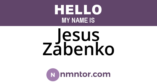 Jesus Zabenko