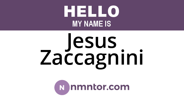 Jesus Zaccagnini