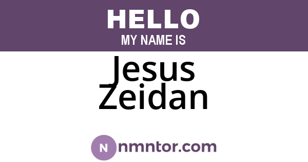 Jesus Zeidan