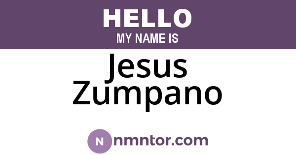 Jesus Zumpano
