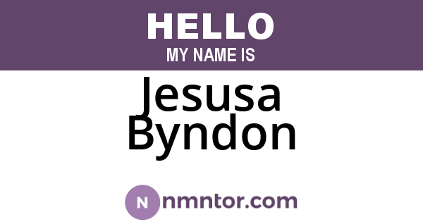 Jesusa Byndon