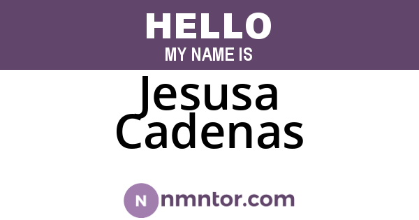 Jesusa Cadenas