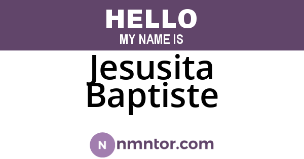 Jesusita Baptiste