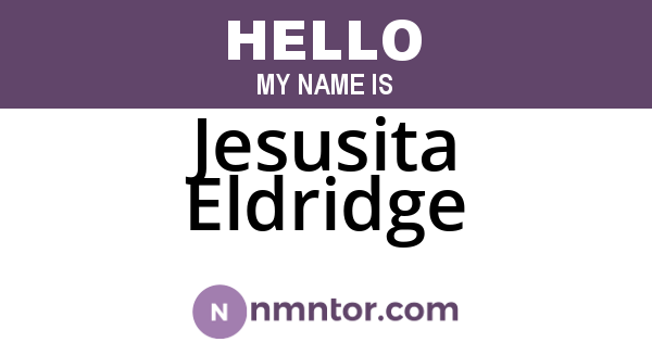Jesusita Eldridge